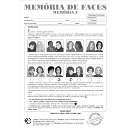 Teste Memória F (Memória de Faces) - FOLHA RESPOSTA